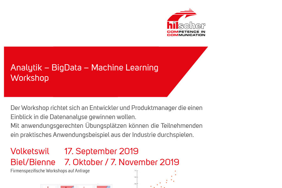 Jetzt Anmelden: Analytik – Big Data – Machine Learning Workshop
