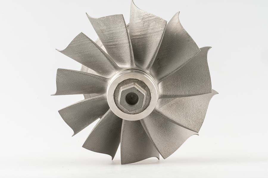 3D metal printed fan