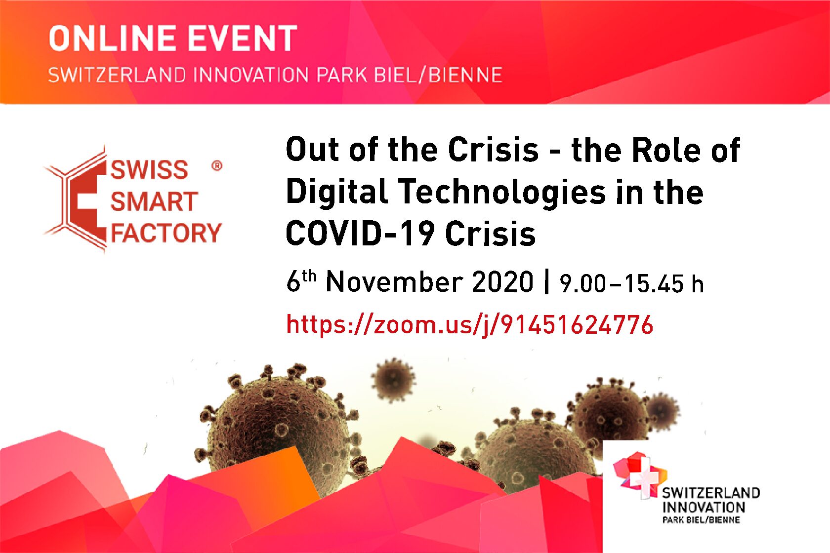 Virtual Event “Out of the crisis”